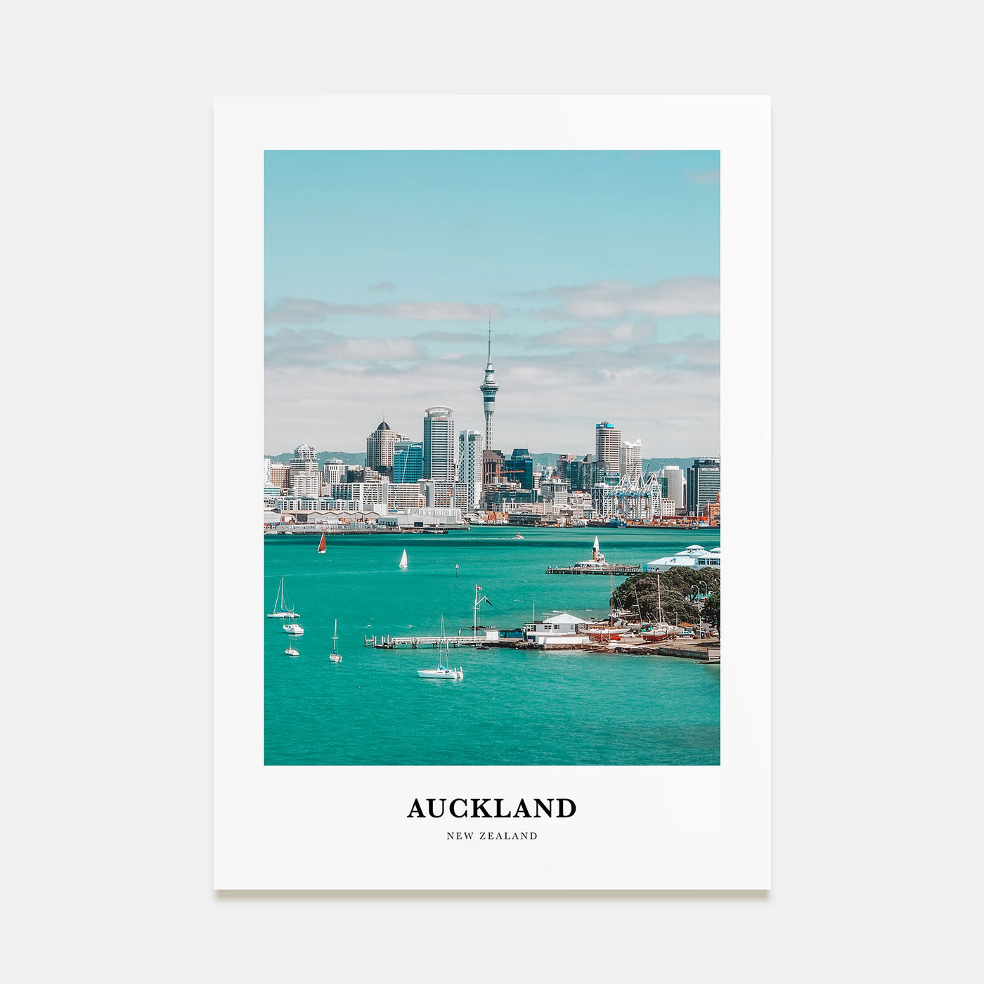 Auckland Portrait Color Poster