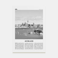 Auckland Travel B&W No 1 Poster