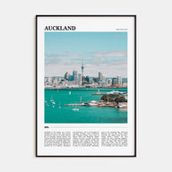 Auckland Travel Color Poster