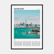 Auckland Travel Color Poster