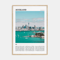 Auckland Travel Color Poster