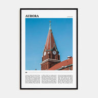 Aurora, Illinois Travel Color Poster