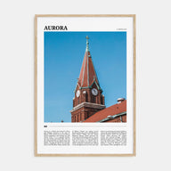 Aurora, Illinois Travel Color Poster