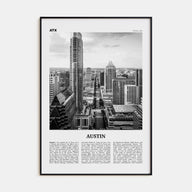 Austin Travel B&W No 2 Poster