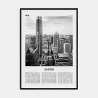 Austin Travel B&W No 2 Poster