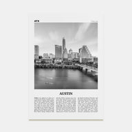 Austin Travel B&W No 3 Poster