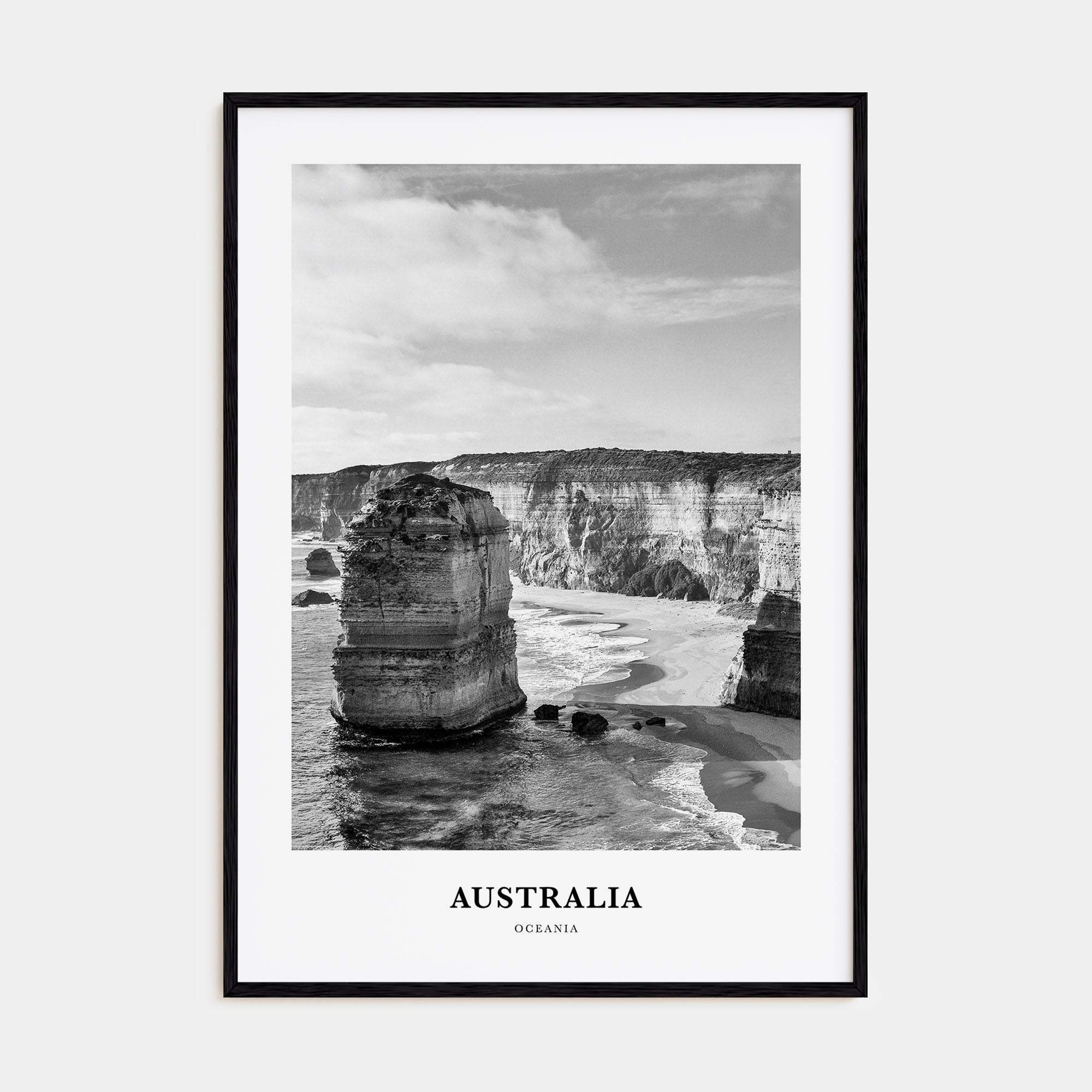 Australia Portrait B&W No 1 Poster