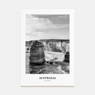Australia Portrait B&W No 1 Poster