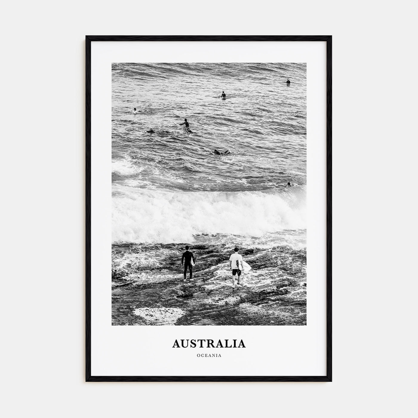 Australia Portrait B&W No 3 Poster