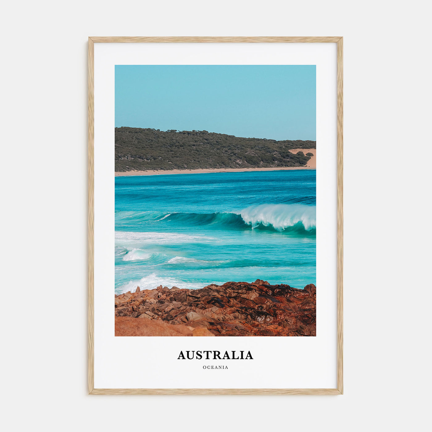 Australia Portrait Color Poster
