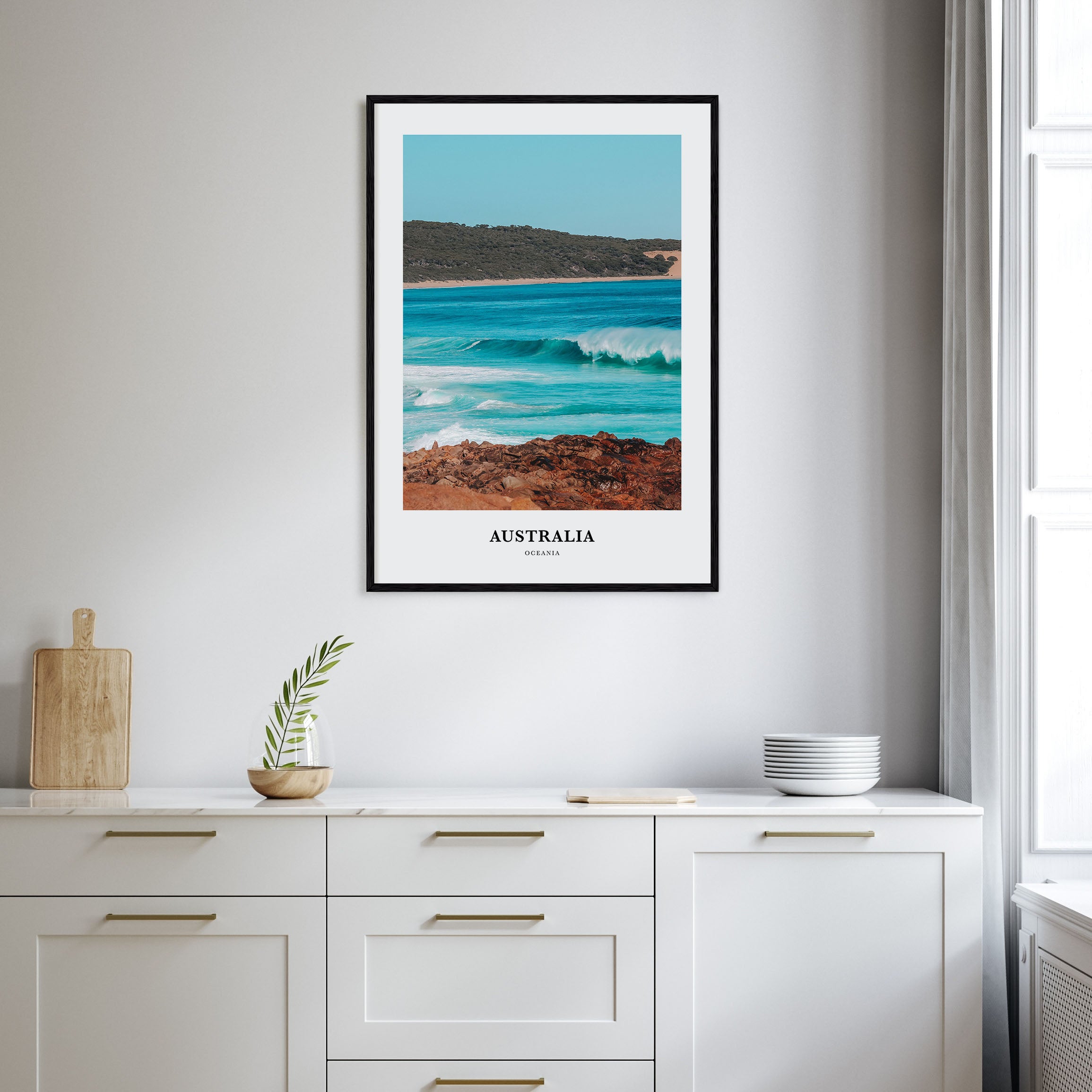 Australia Portrait Color Poster