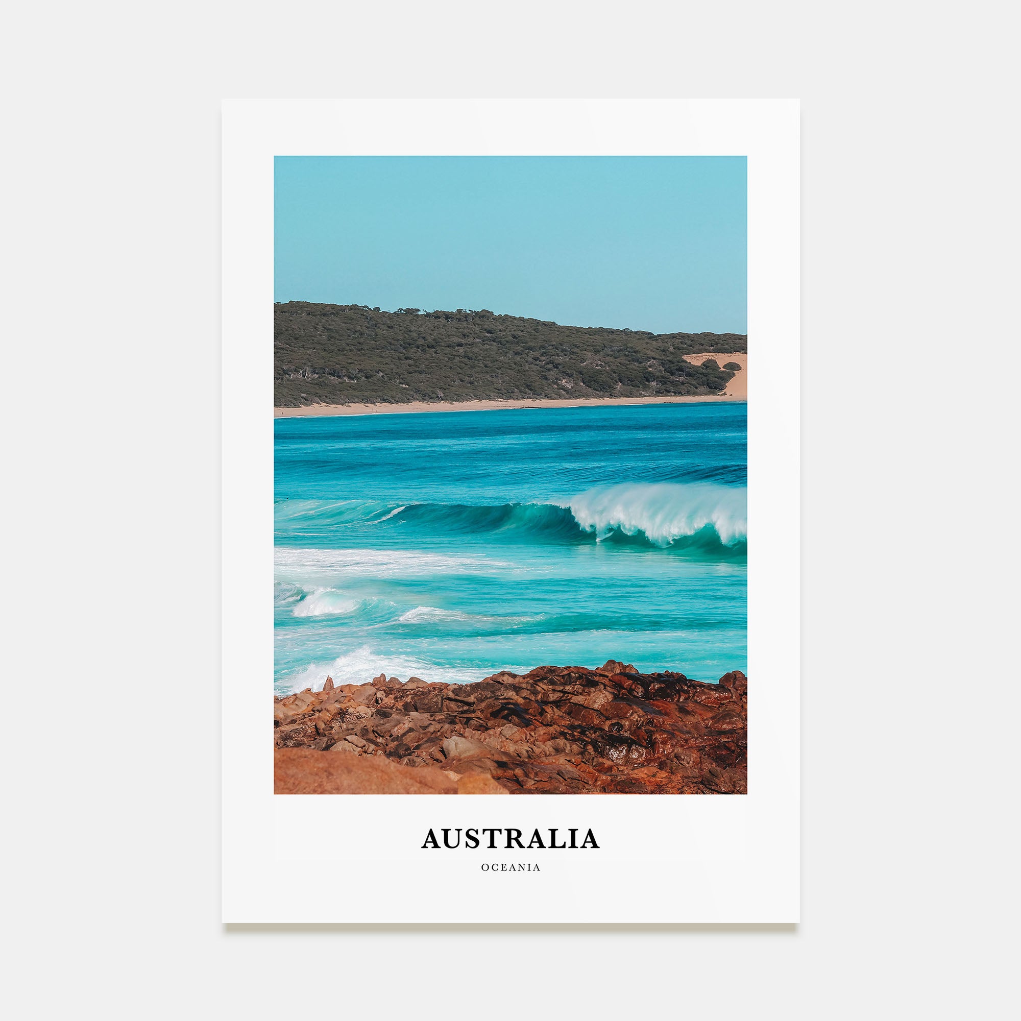 Australia Portrait Color Poster
