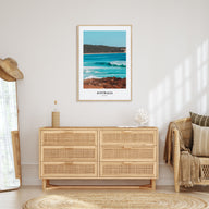 Australia Portrait Color Poster
