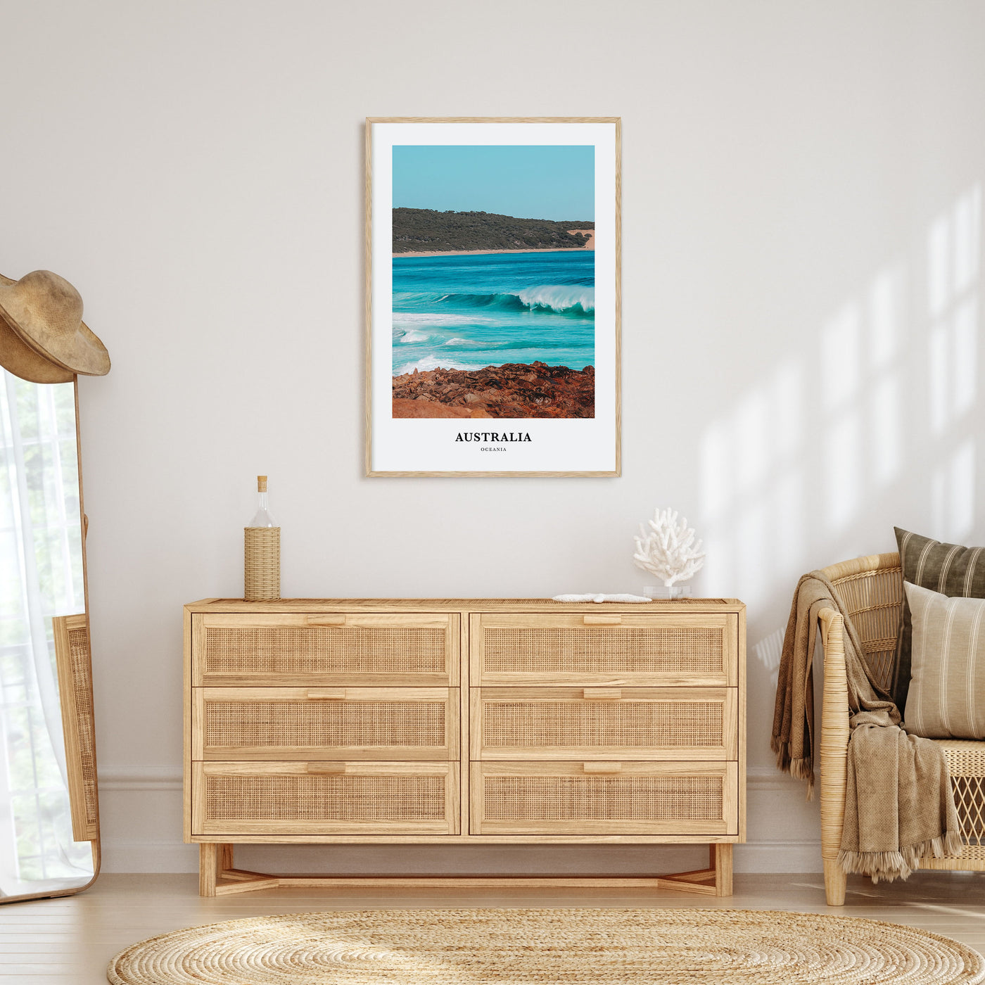 Australia Portrait Color Poster