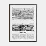 Australia Travel B&W No 1 Poster