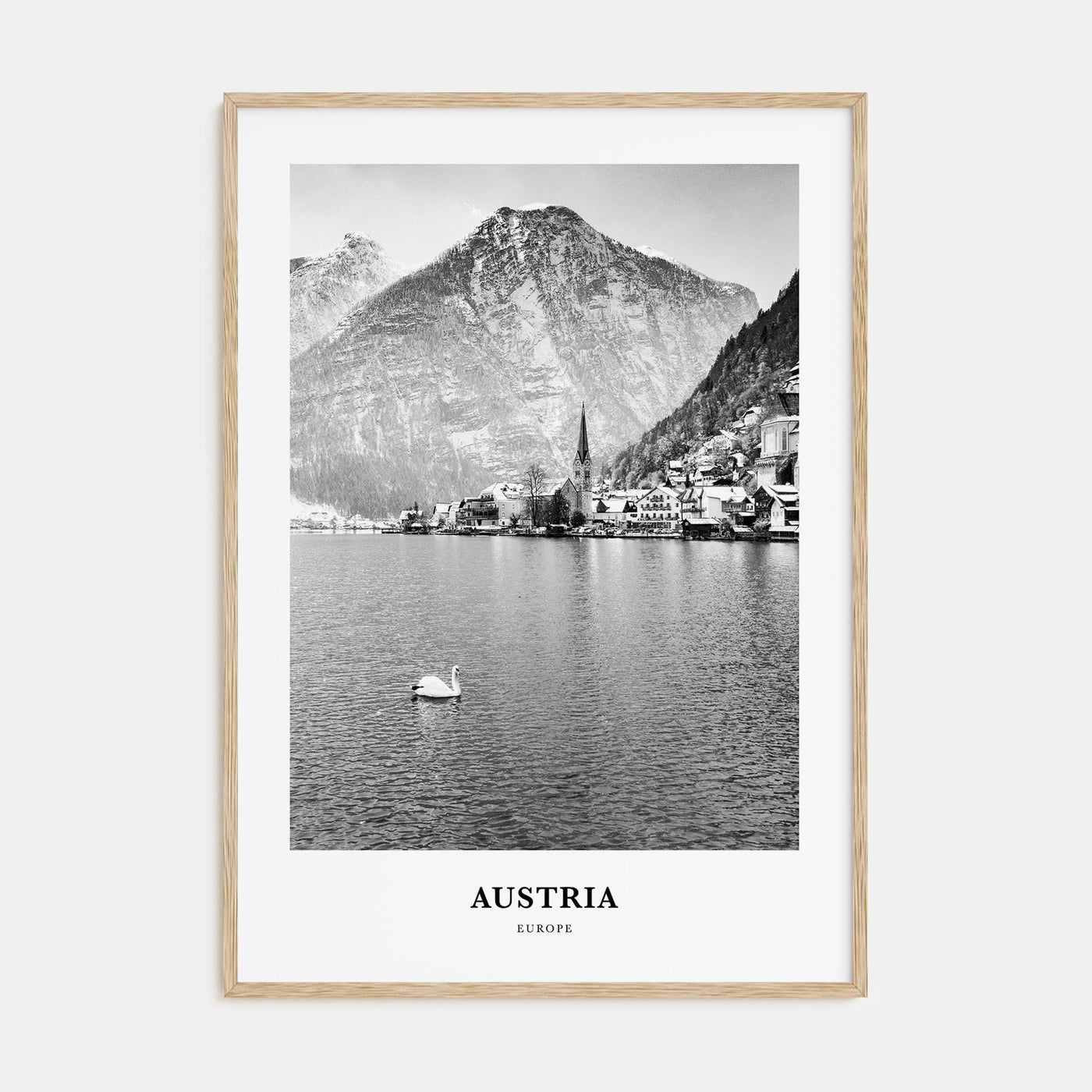 Austria Portrait B&W Poster