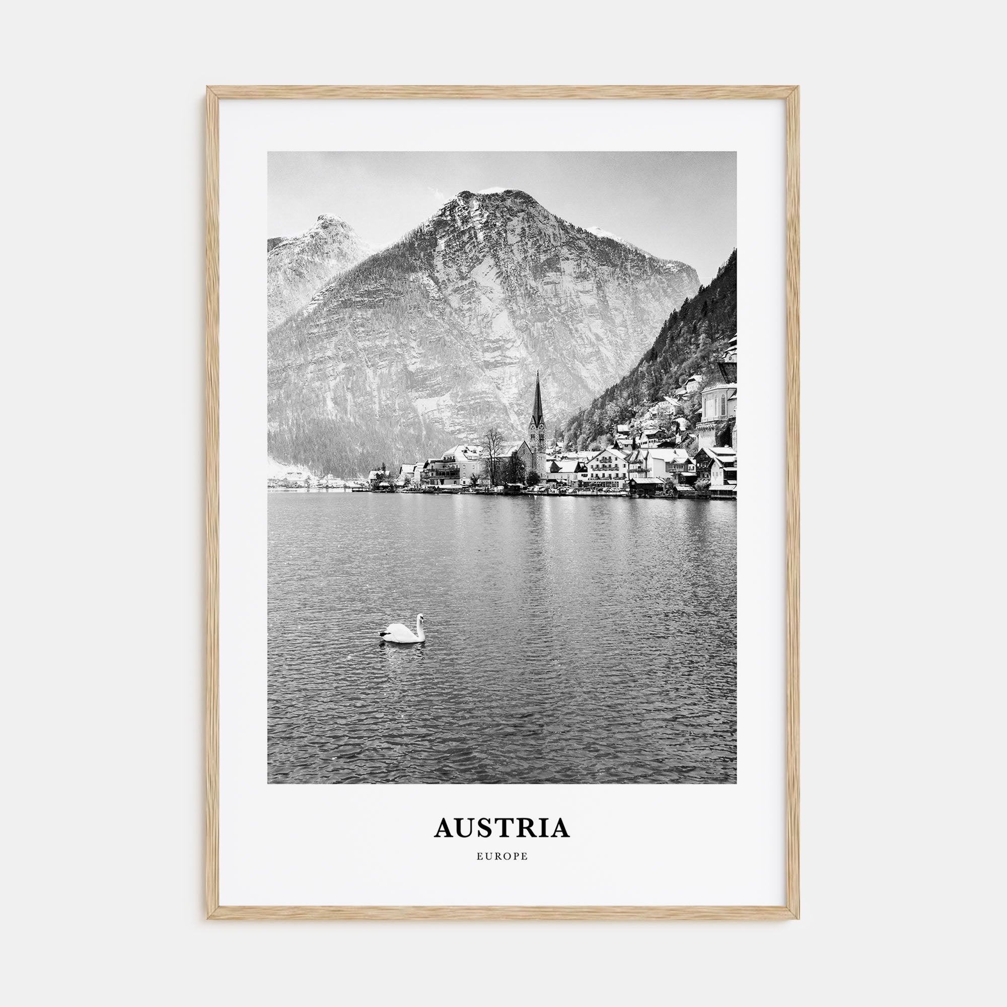 Austria Portrait B&W Poster