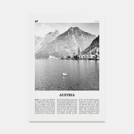 Austria Travel B&W Poster