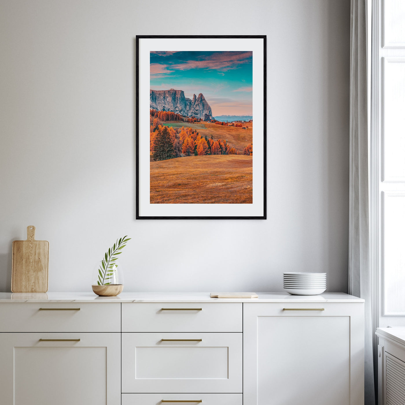 Autumn Alps Photo Color Poster