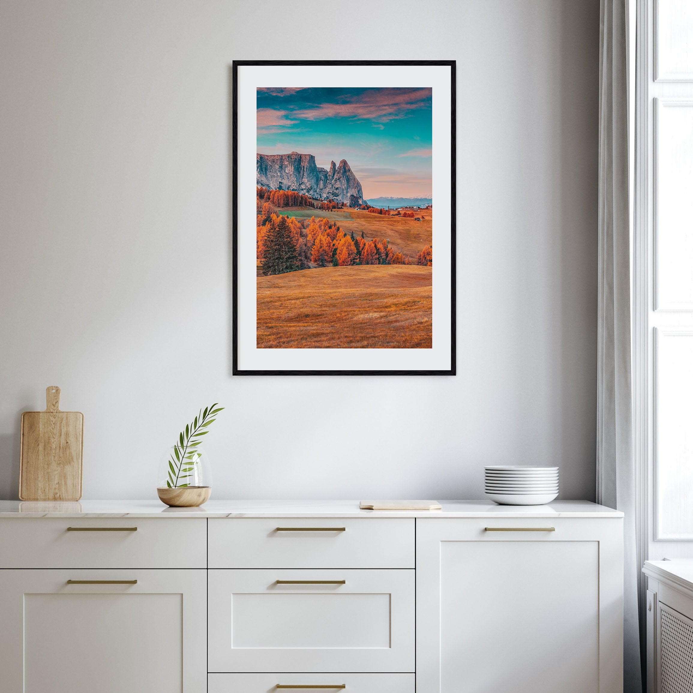 Autumn Alps Photo Color Poster