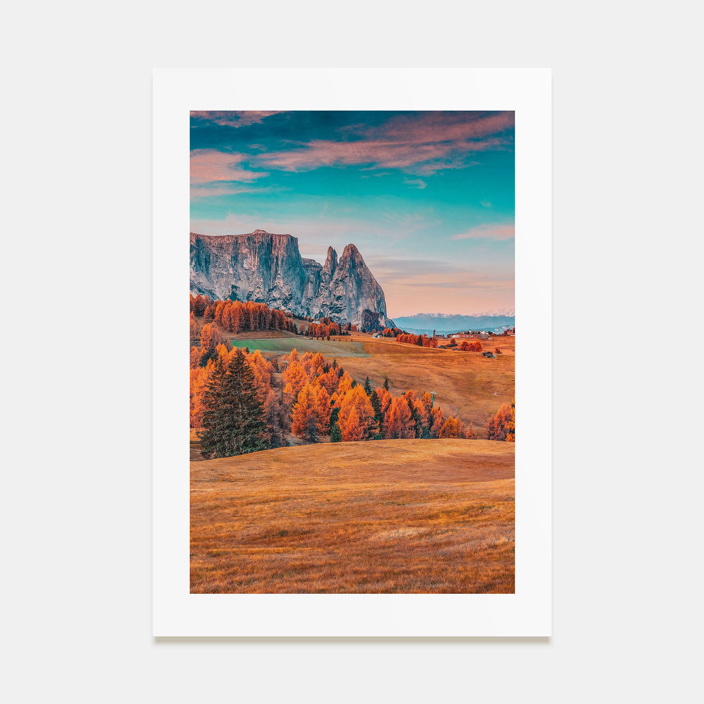 Autumn Alps Photo Color Poster