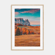 Autumn Alps Photo Color Poster