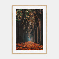 Autumn Morning Walk Photo Color Poster