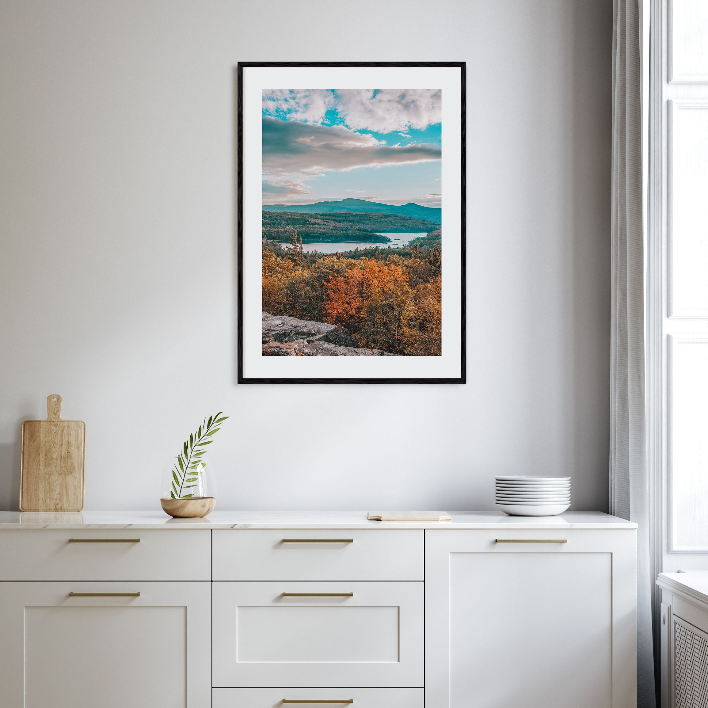 Autumn Mountains Photo Color Poster