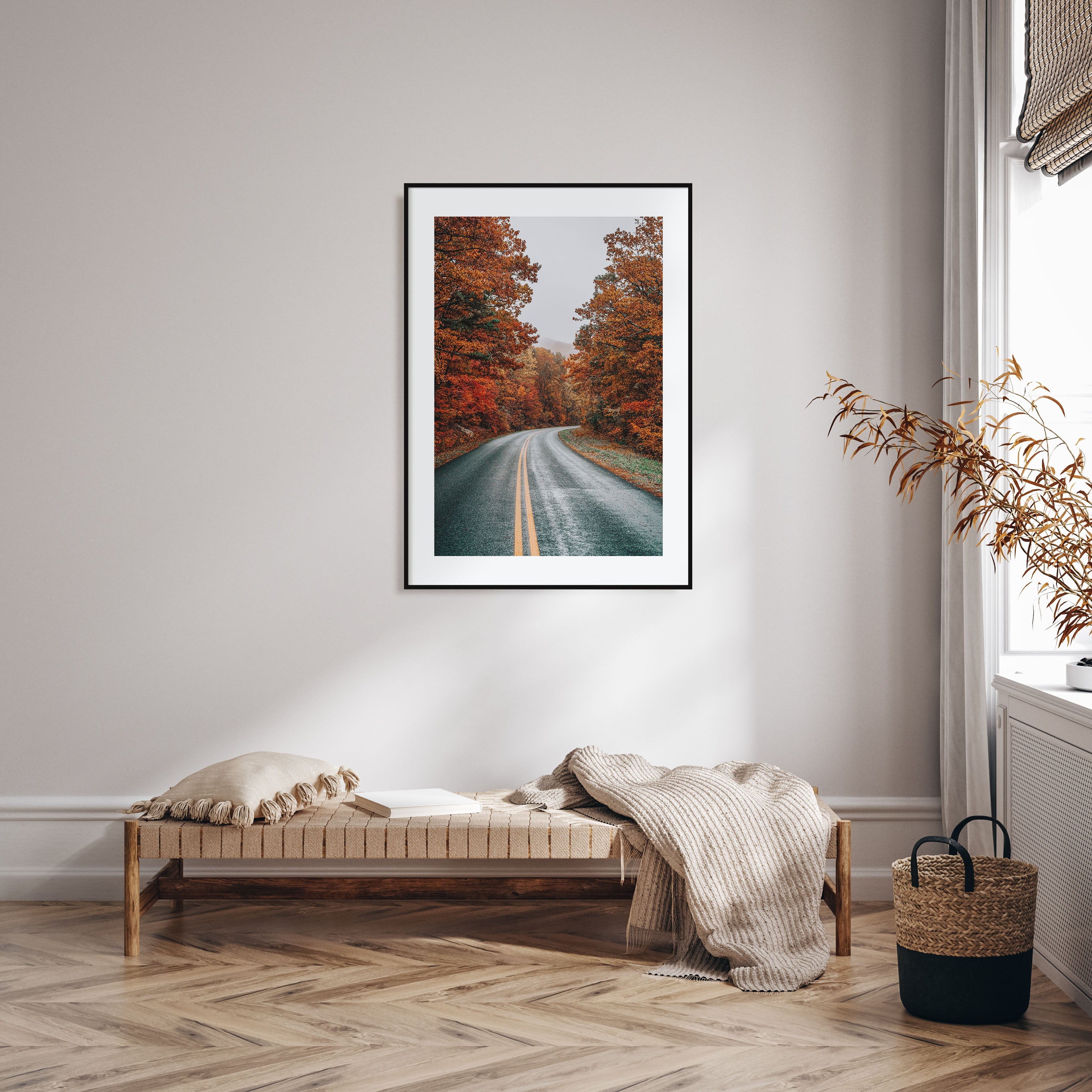 Autumn Road Photo Color No 1 Poster