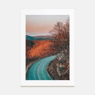 Autumn Road Photo Color No 2 Poster