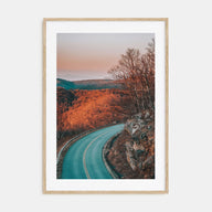 Autumn Road Photo Color No 2 Poster
