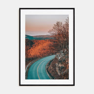 Autumn Road Photo Color No 2 Poster