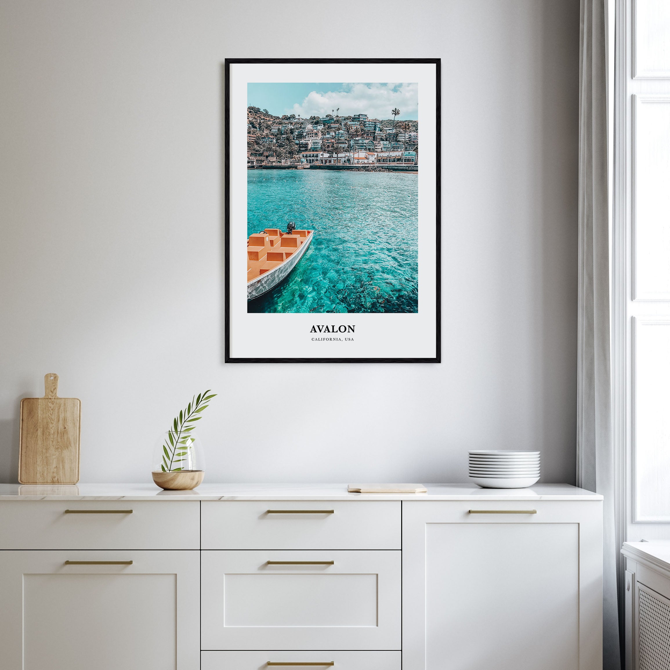 Avalon, California Portrait Color Poster