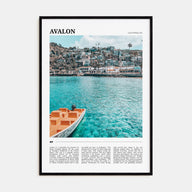 Avalon, California Travel Color Poster