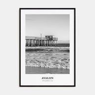 Avalon, New Jersey Portrait B&W Poster
