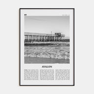 Avalon, New Jersey Travel B&W Poster