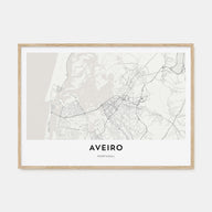 Aveiro Map Landscape Poster