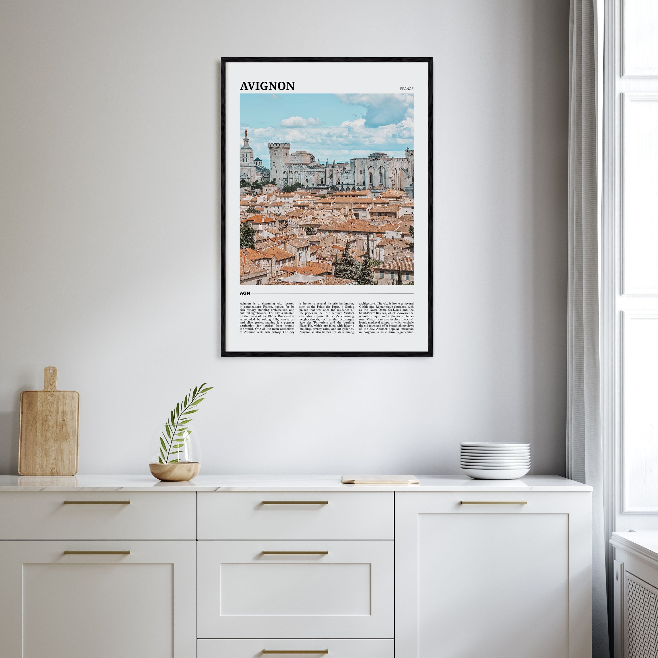 Avignon Travel Color Poster