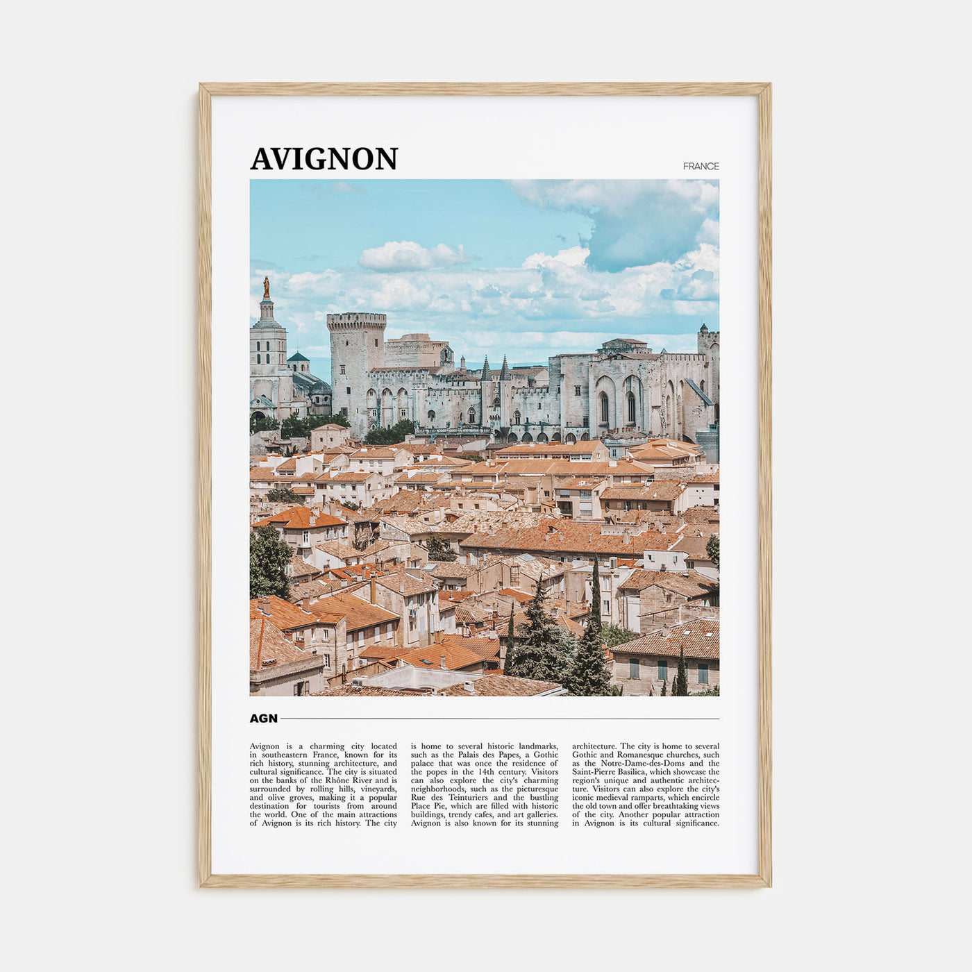 Avignon Travel Color Poster
