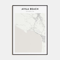 Avila Beach Map Portrait Poster