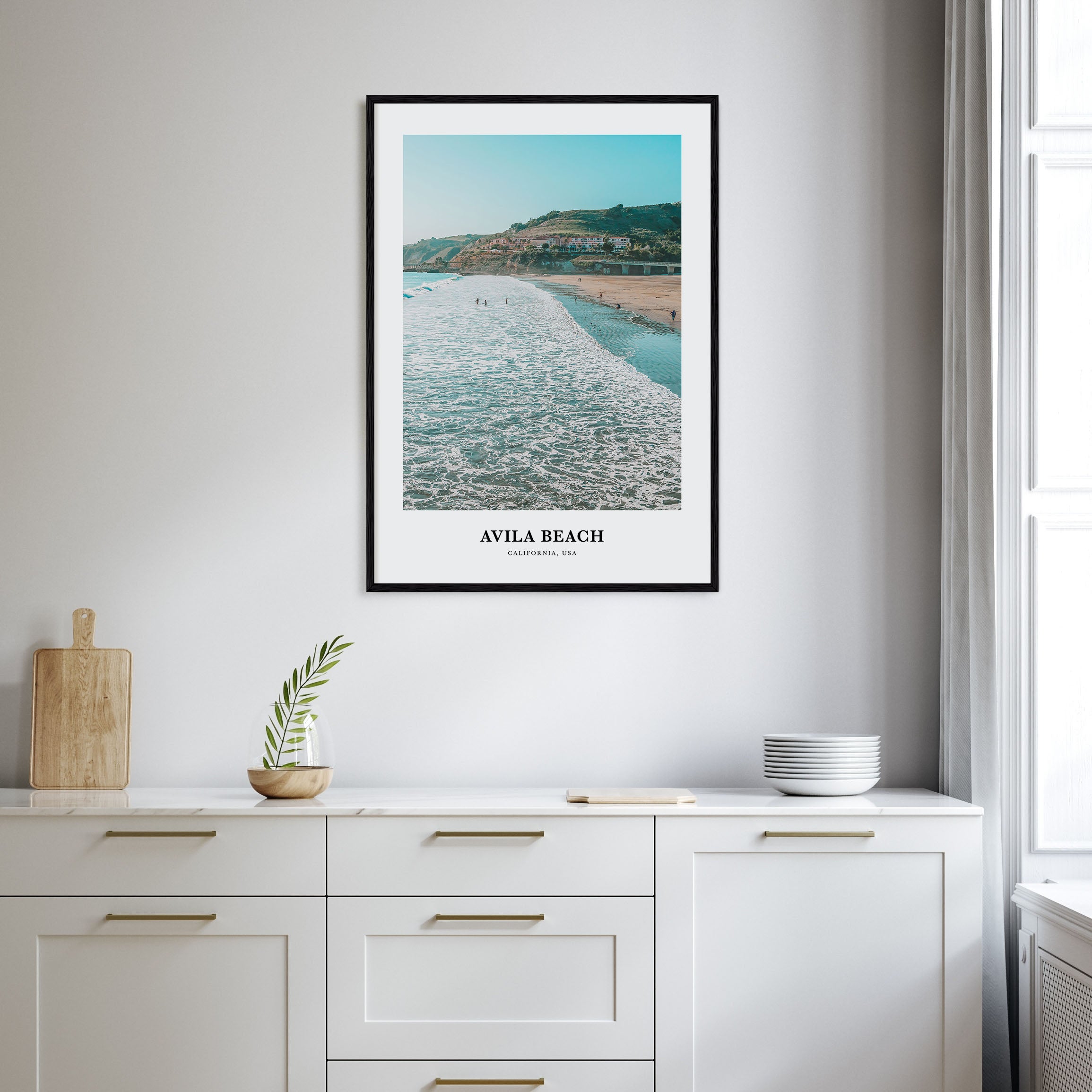 Avila Beach Portrait Color Poster