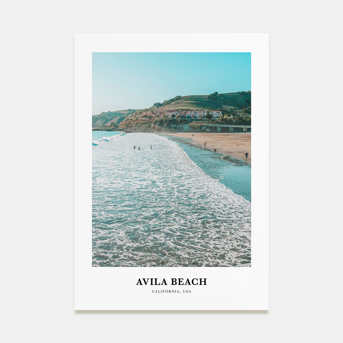 Avila Beach Portrait Color Poster