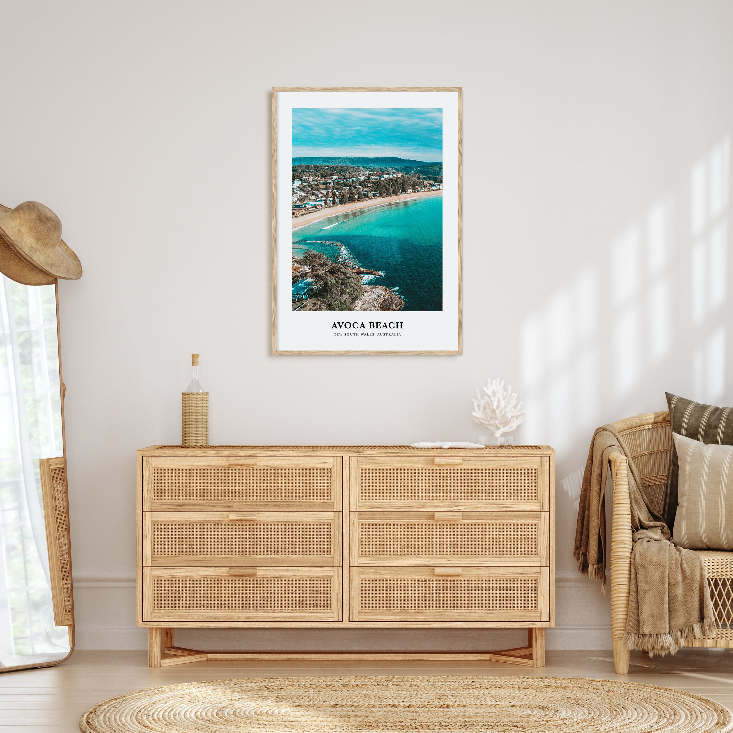 Avoca Beach Portrait Color Poster