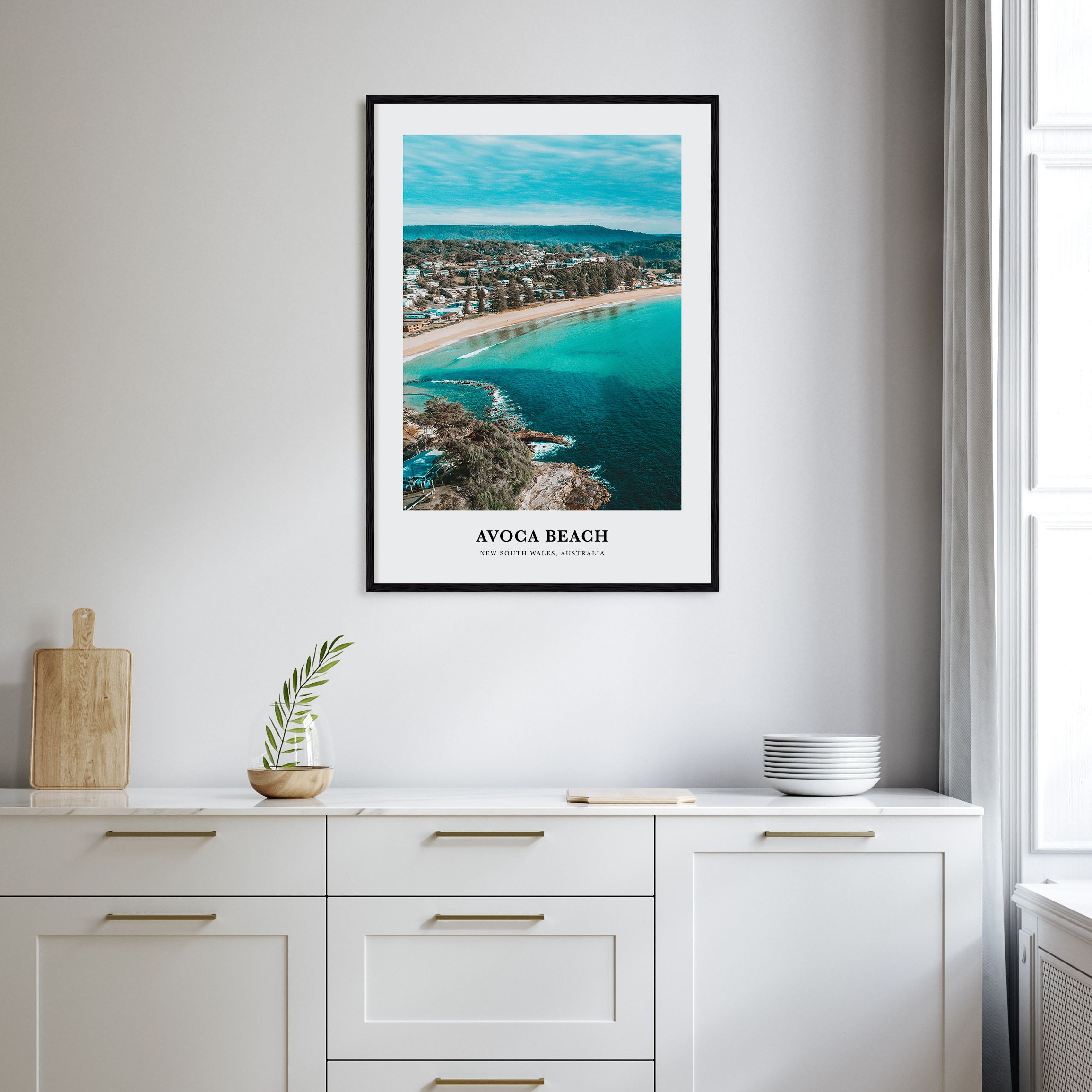 Avoca Beach Portrait Color Poster