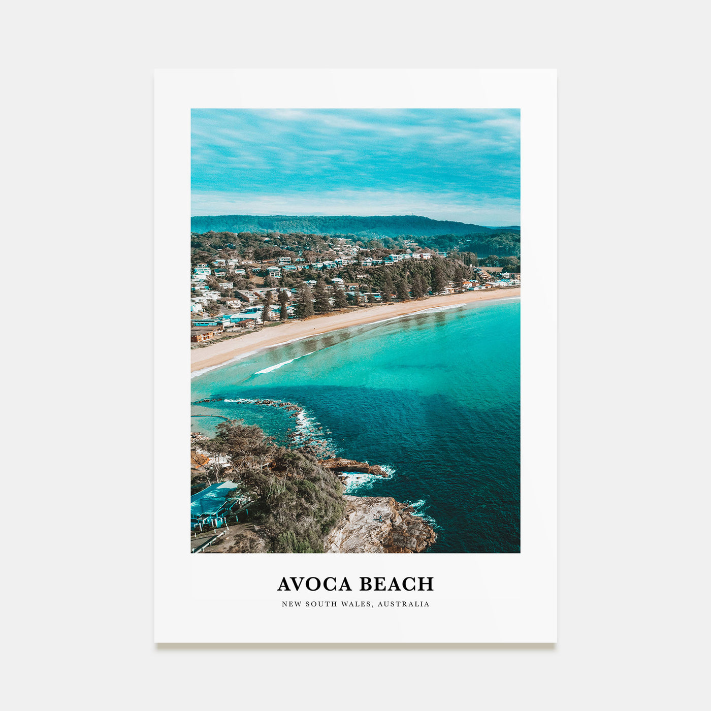 Avoca Beach Portrait Color Poster