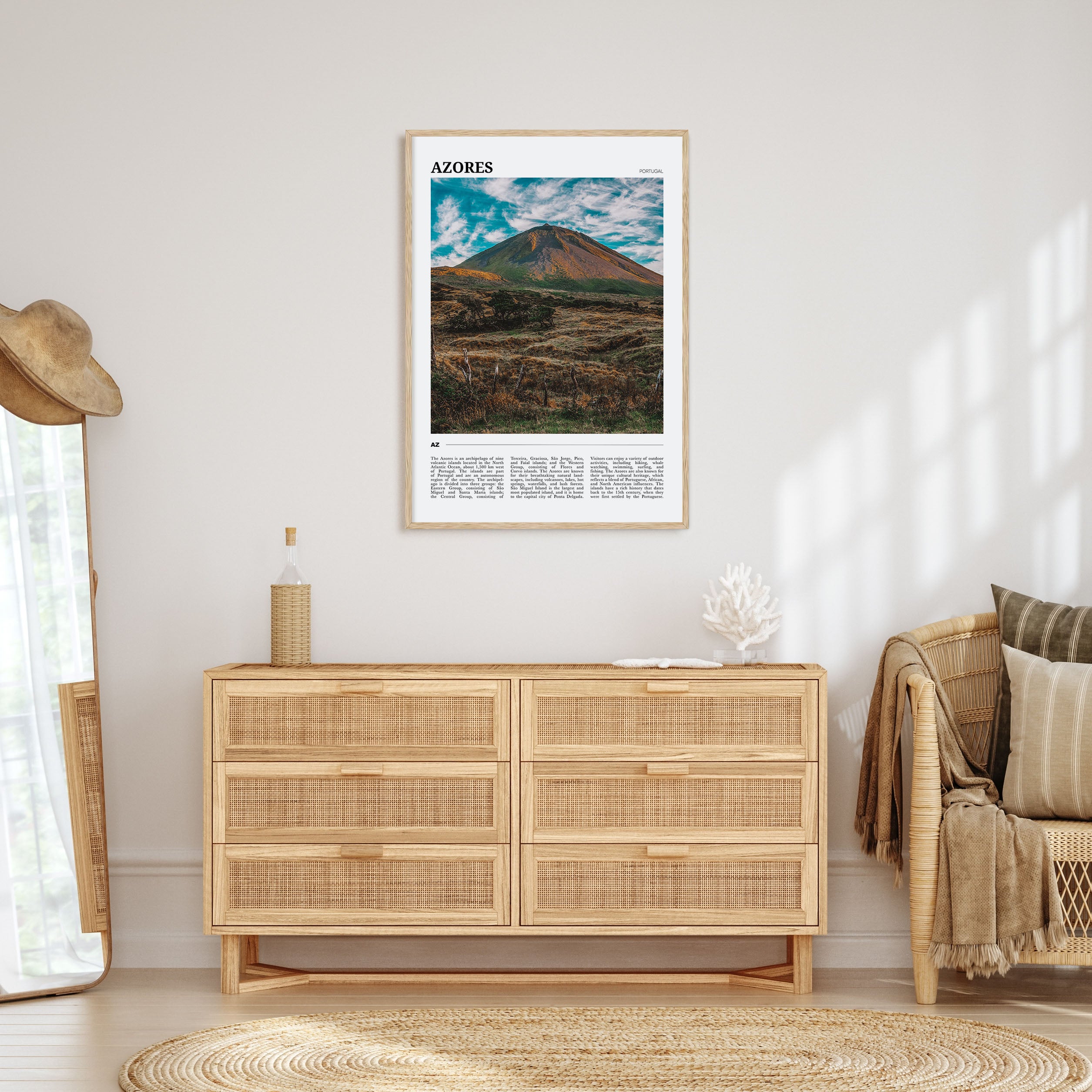 Azores Travel Color Poster