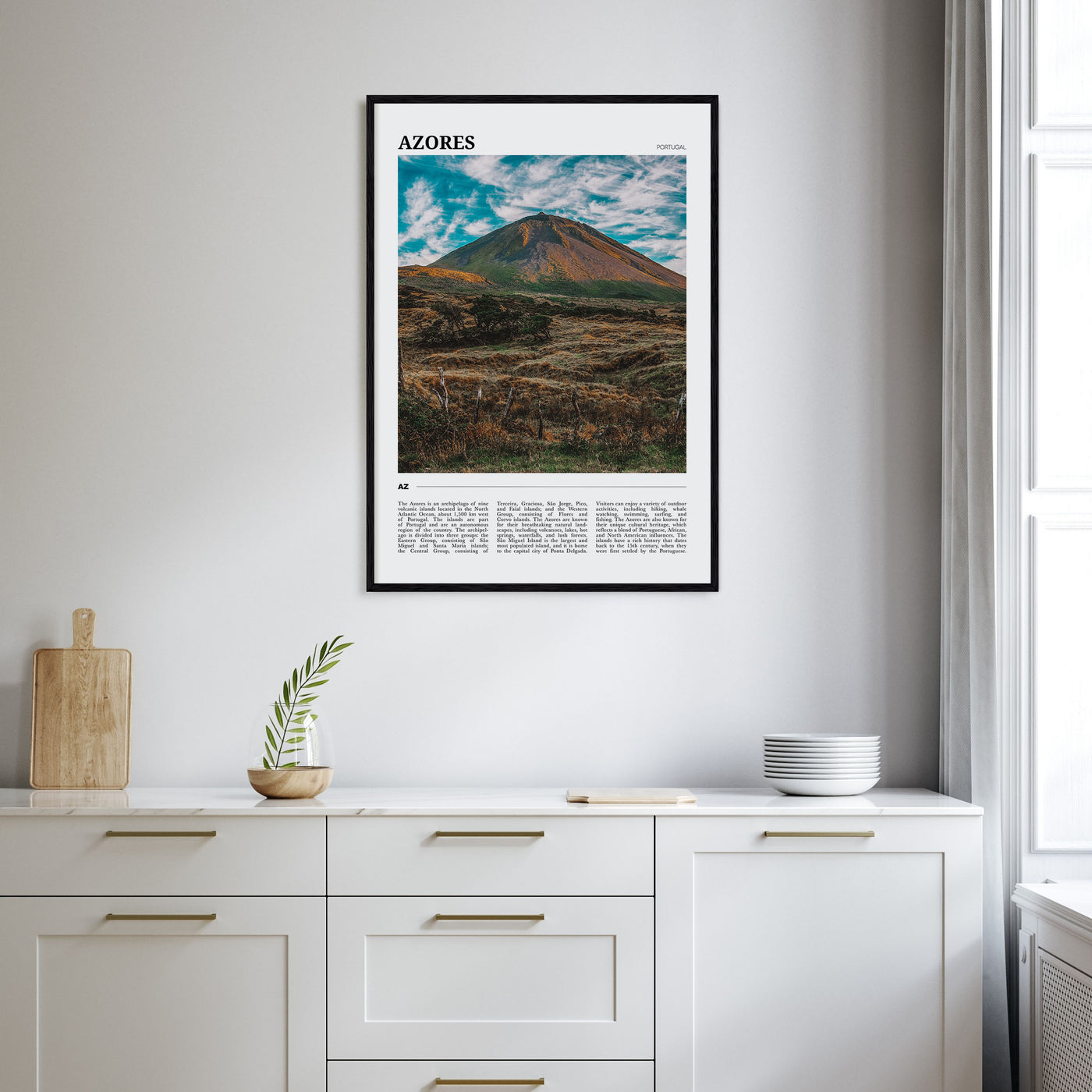 Azores Travel Color Poster