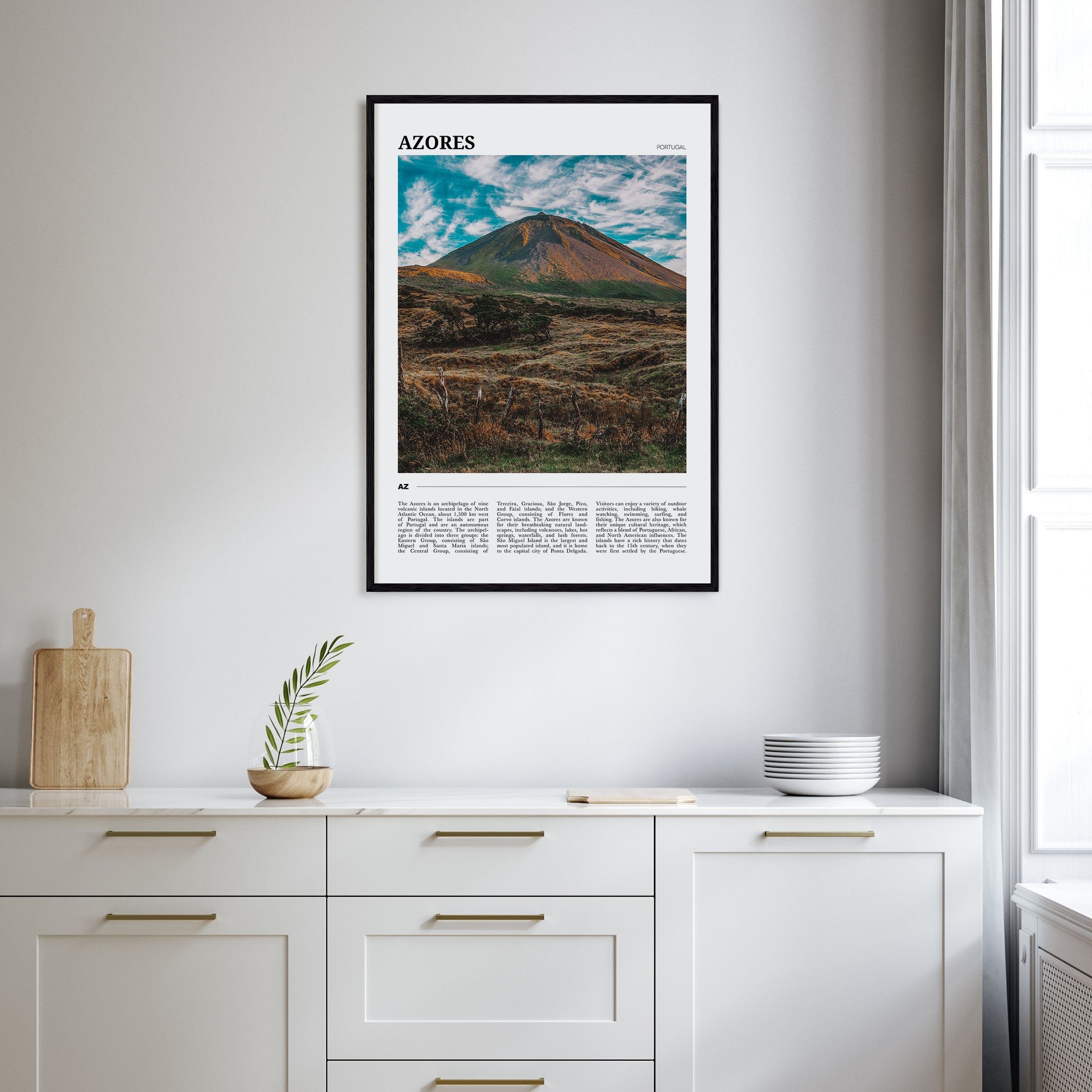 Azores Travel Color Poster