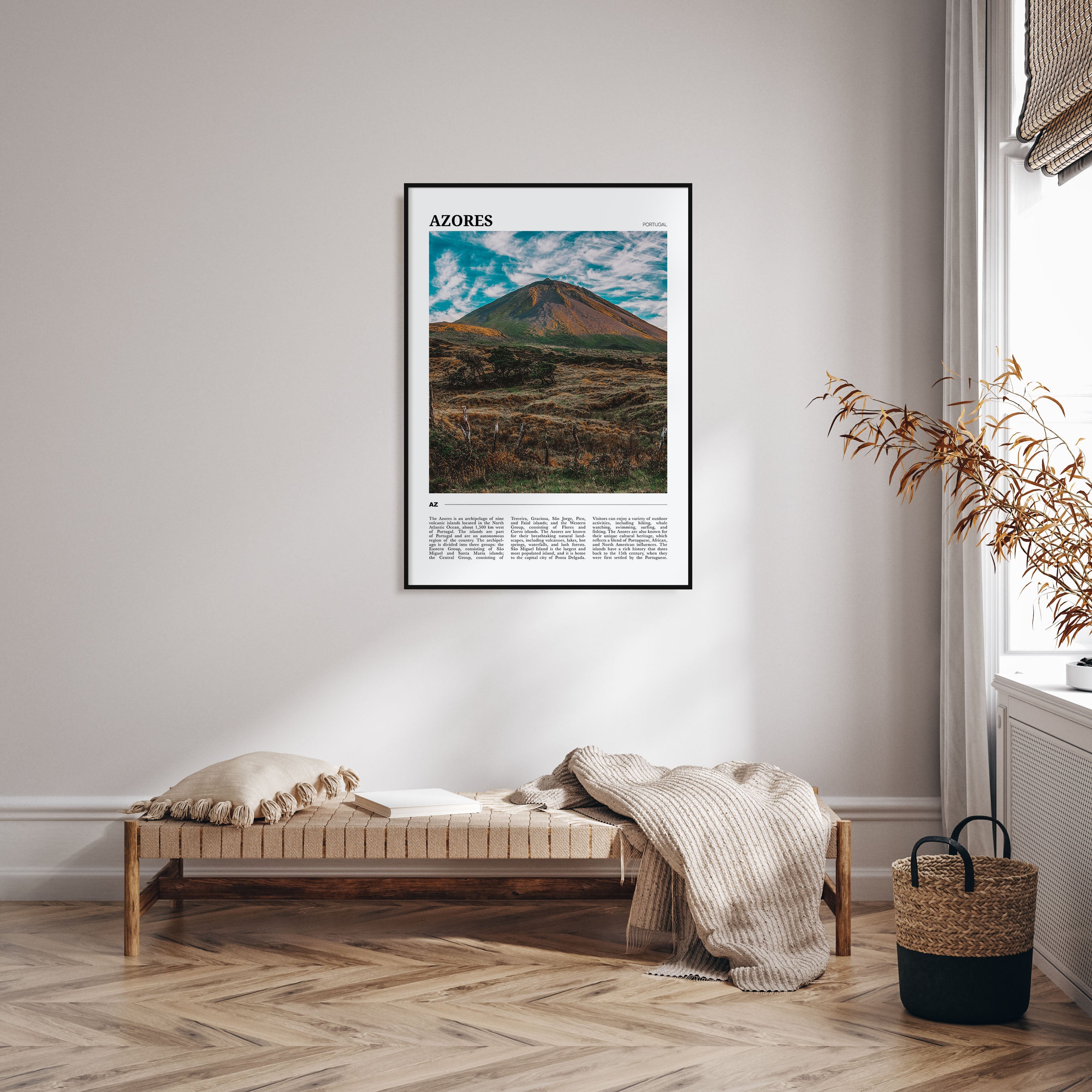 Azores Travel Color Poster