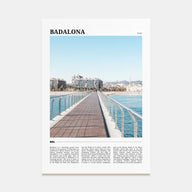 Badalona Travel Color Poster